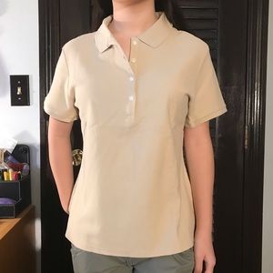 tan banana republic womens polo